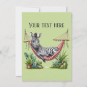 Carte De Correspondance Jote bébé zèbre ajouter un message (Devant)