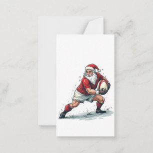 Carte De Correspondance Jouer au football fantastique de Noël en étant le