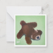 Carte De Correspondance Jouet à peluche de chiot (Devant)