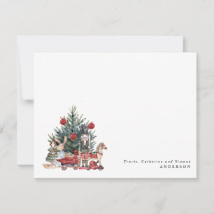 Carte De Correspondance Jouets Casse-Noisette de Noël Arbre Moderne Fête