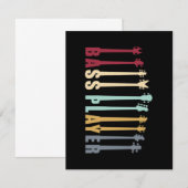 Carte De Correspondance Joueur de basse (Devant / Derrière)