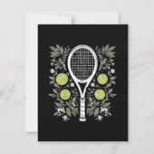 Carte De Correspondance Joueuse de tennis (Devant)
