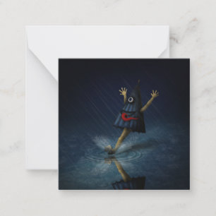 Carte De Correspondance Jour de la Pluie de Kasa Obake, parapluie japonais