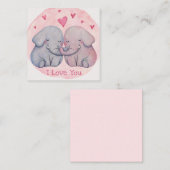 Carte De Correspondance Jour de la Saint-Valentin mignon (Devant / Derrière)