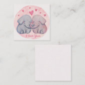 Carte De Correspondance Jour de la Saint-Valentin mignon (Devant / Derrière)