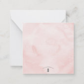 Carte De Correspondance Jour des Valentines de Cactus Roses (Dos)