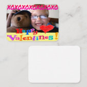 Carte De Correspondance Jour des Valentines de classe personnalisée (Devant / Derrière)