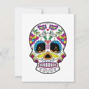 Carte De Correspondance Jour Du Crâne Sucre De L'Art Dead Dia De Los Muert
