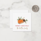 Carte De Correspondance Jour vert d'aquarelle moderne (Devant/Arrière en situation)