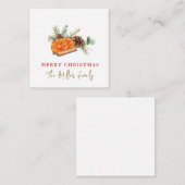 Carte De Correspondance Jour vert d'aquarelle moderne (Devant / Derrière)