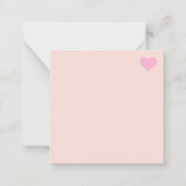 Carte De Correspondance Journée de la Saint-Valentin mignonne (Dos)