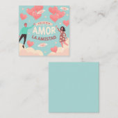 Carte De Correspondance Journée de la Saint-Valentin mignonne (Devant / Derrière)