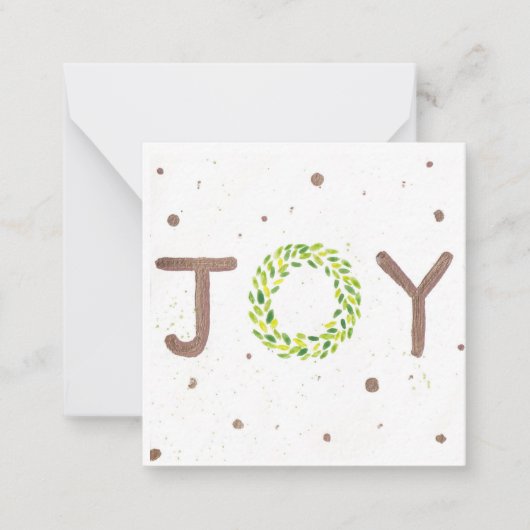 Carte De Correspondance Joy Christmas Card (Devant)
