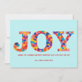 Carte De Correspondance Joy Christmas Card - Confetti (Devant)