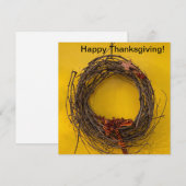 Carte De Correspondance Joyeuse Action de grâce ! (Devant / Derrière)