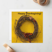 Carte De Correspondance Joyeuse Action de grâce ! (Devant/Arrière en situation)