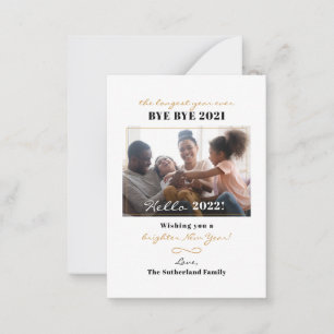 Carte De Correspondance Joyeuse Année 2026 Photo de Famille de Vacances