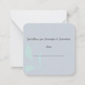 Carte De Correspondance Joyeuse Fête des Grands-Parents : (Dos)