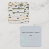 Carte De Correspondance Joyeuse Fête des Grands-Parents : (Devant / Derrière)