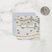 Carte De Correspondance Joyeuse Fête des Grands-Parents : (Devant/Arrière en situation)