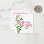 Carte De Correspondance Joyeuse Fête des Parents (Devant/Arrière en situation)