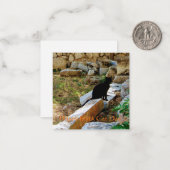 Carte De Correspondance Joyeuse Journée des Chats Noirs ! (Devant/Arrière en situation)