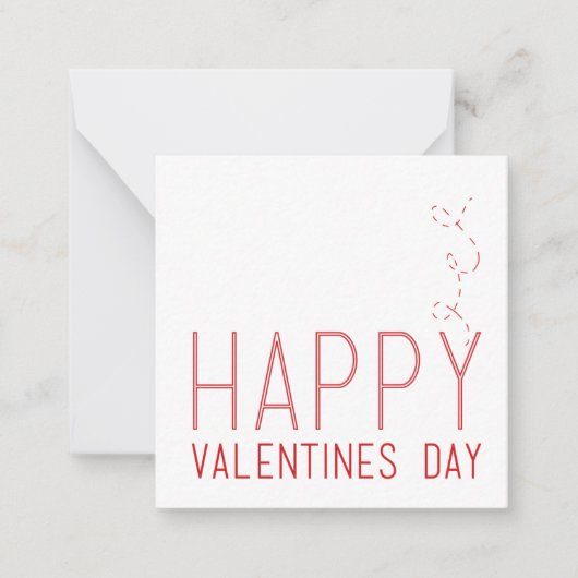 Carte De Correspondance Joyeuse journée Valentines (Devant)