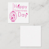 Carte De Correspondance Joyeuse journée Valentines (Devant / Derrière)