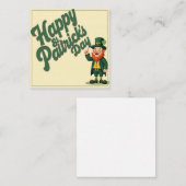 Carte De Correspondance Joyeuse Saint-Patrick Mignon Lutins (Devant / Derrière)
