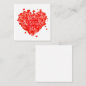Carte De Correspondance Joyeuse Saint-Valentin (Devant / Derrière)