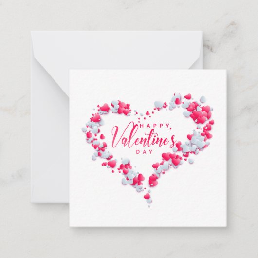 Carte De Correspondance Joyeuse Saint-Valentin (Devant)
