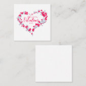 Carte De Correspondance Joyeuse Saint-Valentin (Devant / Derrière)