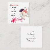 Carte De Correspondance Joyeuse Saint-Valentin, (Devant / Derrière)