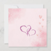 Carte De Correspondance Joyeuse Saint Valentin mon ami rose (Dos)