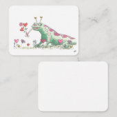 Carte De Correspondance Joyeuse Saint-Valentin par Frankillie : Lézard (Devant / Derrière)