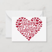 Carte De Correspondance Joyeuse Saint-Valentin Saint-Valentin Amour Cœur (Devant)