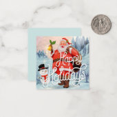 Carte De Correspondance Joyeuses Fêtes (Devant/Arrière en situation)