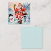 Carte De Correspondance Joyeuses Fêtes (Devant / Derrière)