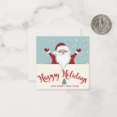 Carte De Correspondance Joyeuses fêtes (Devant/Arrière en situation)