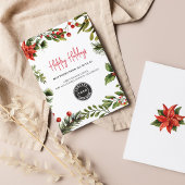 Carte De Correspondance Joyeuses fêtes Business Logo Noël