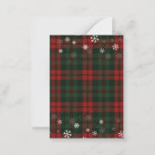 Carte De Correspondance Joyeuses Fêtes Photo Noël Lettré à la main (Dos)