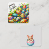 Carte De Correspondance Joyeuses Pâques (Devant / Derrière)