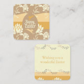 Carte De Correspondance Joyeuses Pâques (Devant / Derrière)