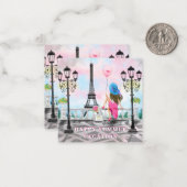 Carte De Correspondance Joyeuses Vacances d'Été - J'Aime Paris - Beau (Devant/Arrière en situation)