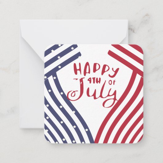 Carte De Correspondance Joyeux 4 juillet (Devant)