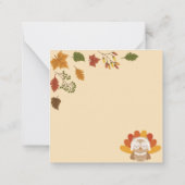 Carte De Correspondance Joyeux Action de grâce (Dos)