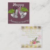 Carte De Correspondance Joyeux Anniversaire : (Devant / Derrière)