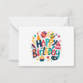 Carte De Correspondance Joyeux Anniversaire (Devant)