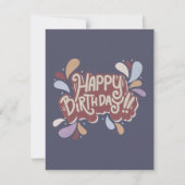 Carte De Correspondance Joyeux anniversaire (Devant)
