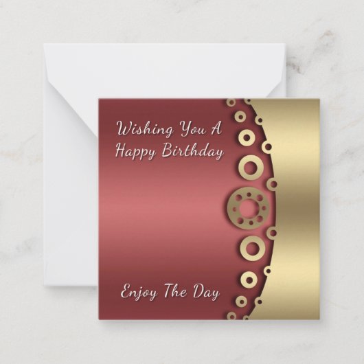 Carte De Correspondance Joyeux anniversaire (Devant)